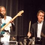 Tim Haley Performing on Timbales