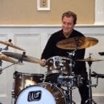 Tim Haley on Drum Set at Church Performance