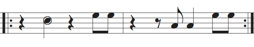 2-3 Two-Drum Conga Tumbao Conga Pattern