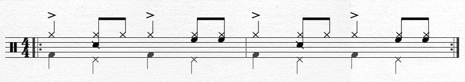 Simple Samba Bass Drum Pattern